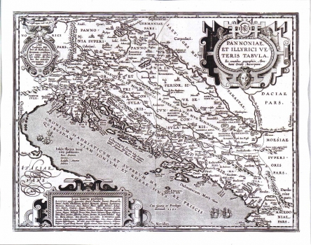 ORTELIUS, ABRAHAM: KARTA PANONIJE I ILIRIKA